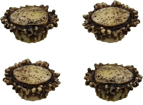 Old River Antler Drawer / Cabinet Knobs (4 Pack) – 2 Sizes of Screws and Washers Included