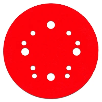 Orbital Sanding Disc, 12 Hole, Hook & Loop, 220-grit, 5-in., 4-pk.