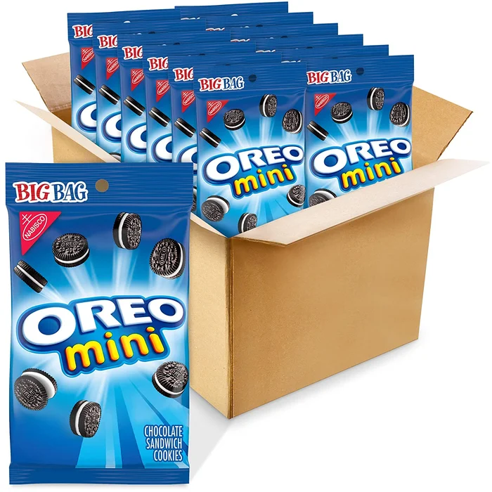 OREO Mini Chocolate Sandwich Cookies, Original Flavor, 3 oz Big Bag