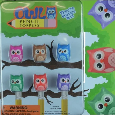 Owl Pencil Toppers 1″ Capsules