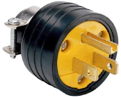 Pass & Seymour 15a 125v Black Residential Grade Plug