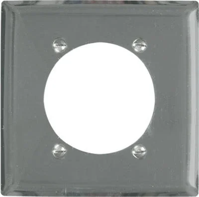 Pass & Seymour 2-gang Chrome Metal Wall Plate