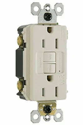 Pass & Seymour Gfci Receptacle, 15a, Light Almond