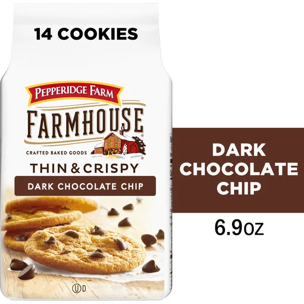 Pepperidge Farm Farmhouse Thin and Crispy Dark Chocolate Chip Cookies