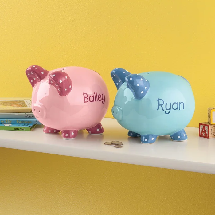 Personalized Kid’s Font Piggy Bank