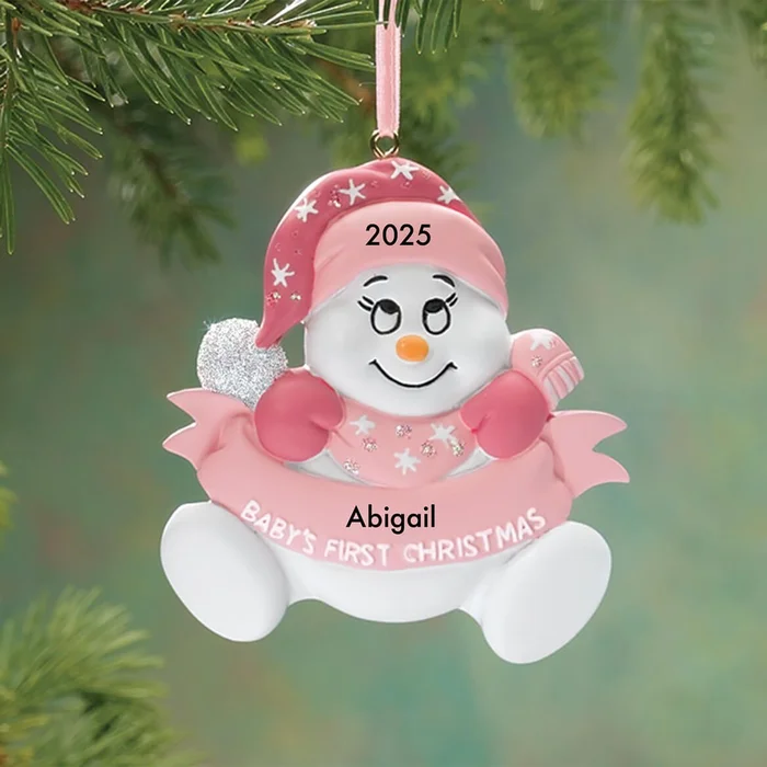Personalized Snowbaby’s First Christmas Ornament