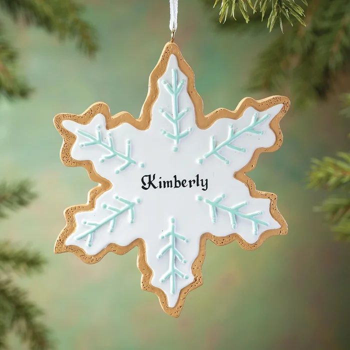 Personalized Snowflake Cookie Ornament