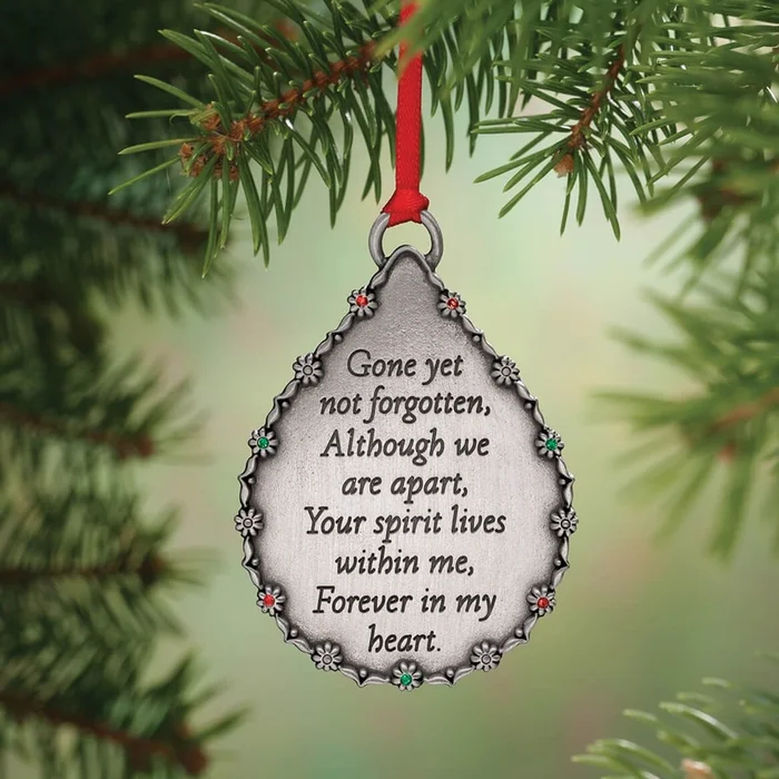 Personalized Teardrop Memorial Ornament