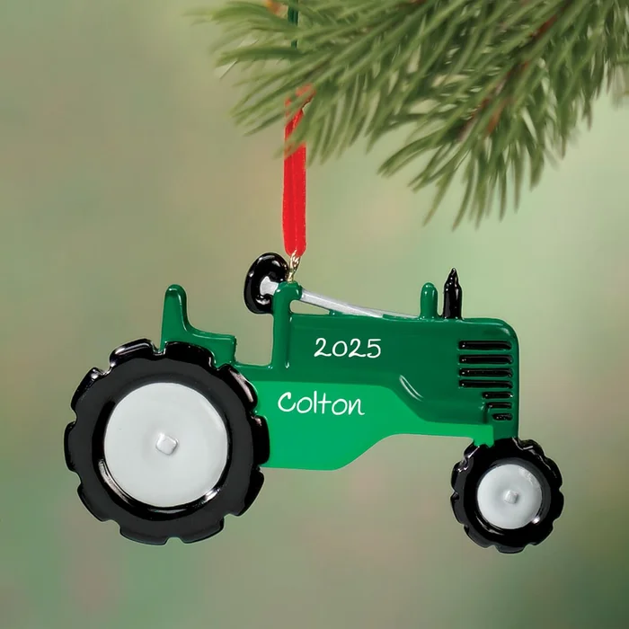 Personalized Tractor Ornament