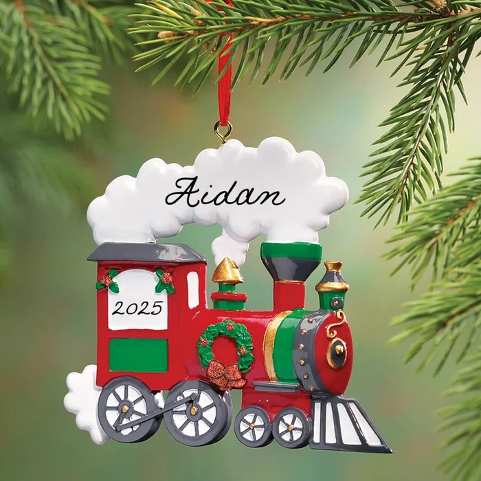 Personalized Train Ornament