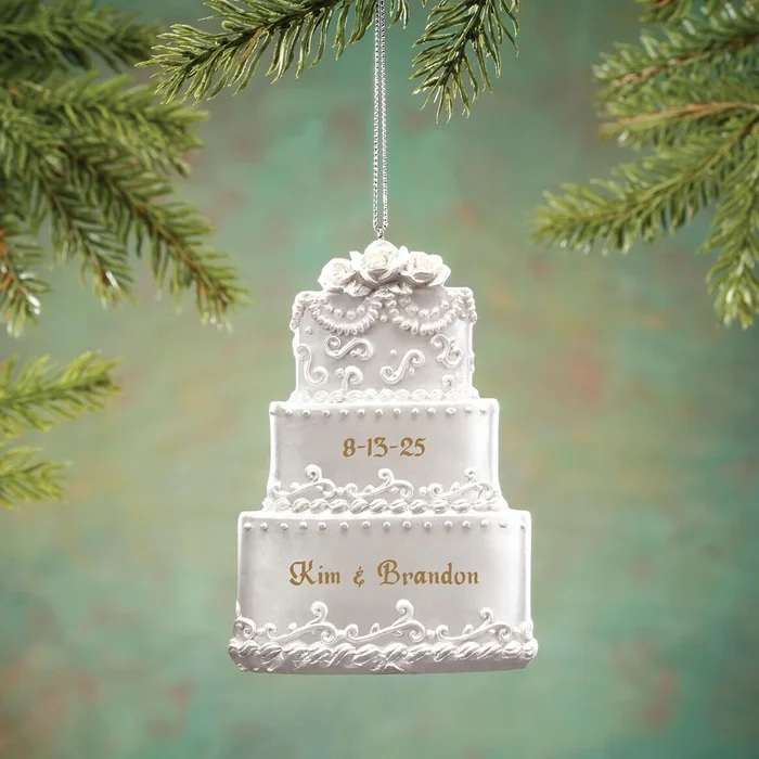 Personalized Wedding Cake Ornament