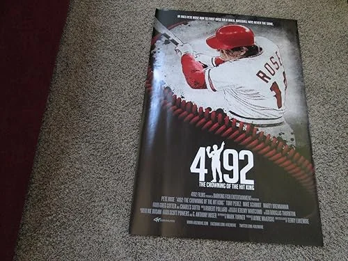PETE ROSE’29×42′ (Unsigned) #4192 Record Hit Baseball Movie Poster/Photo