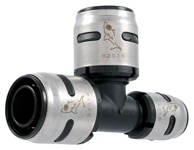 Pex Evopex Push To Connect Pipe Tee, 3/4 X 1/2 X 3/4 In.