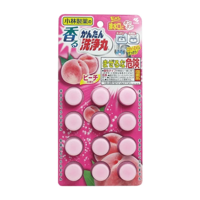 Pharmaceutical Drainage pipe scavenger sewer dredging and cleaning pills 12 tablets peach fragrance
