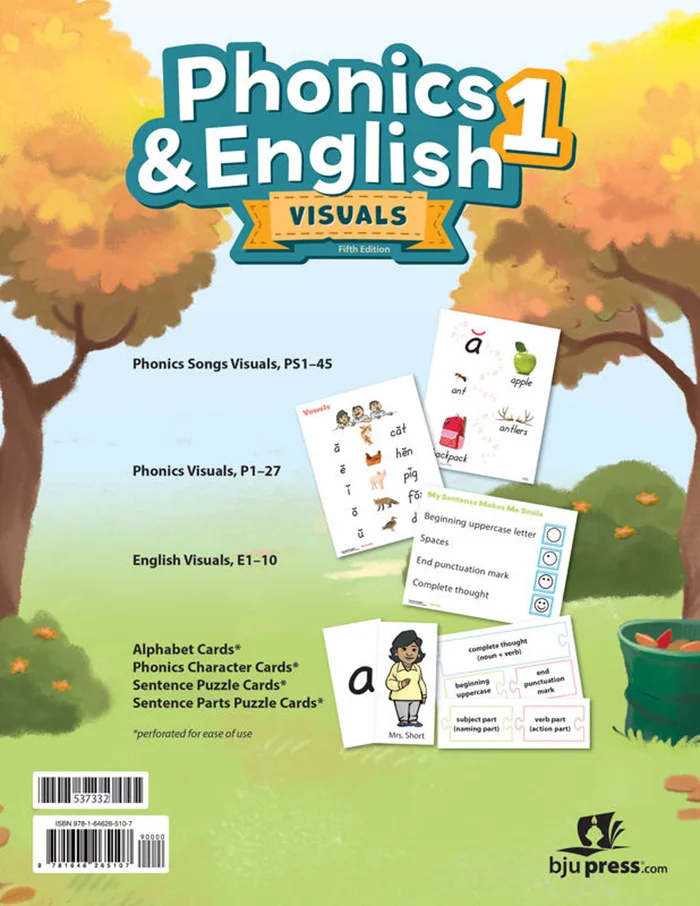 Phonics and English 1 Homeschool Visuals 5th Edition