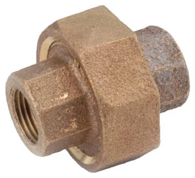 Pipe Fittings, Red Brass Union, Lead Free, 1 In.