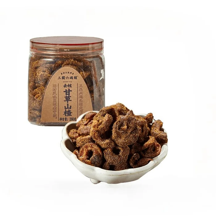 Pitted Licorice Hollow Hawthorn Dried Fruit Snacks 260g/can