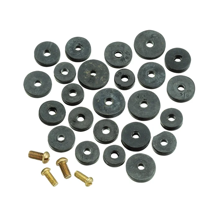 Plumb Pak PP805-20 Faucet Washer Assortment, Rubber, For: Sink and Faucets