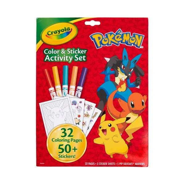 Pokemon Color and Sticker Activity Set