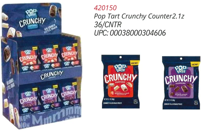 Pop-Tarts Crunchy Poppers Counter Display (36-Count)