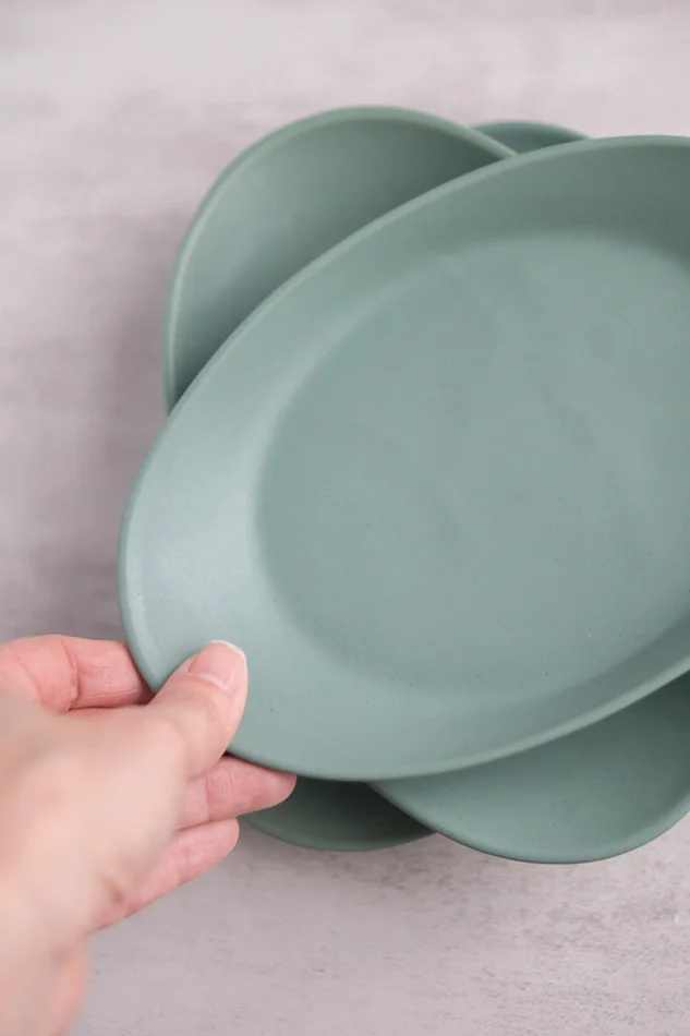 Porcelain Catchall Tray in Sage Green