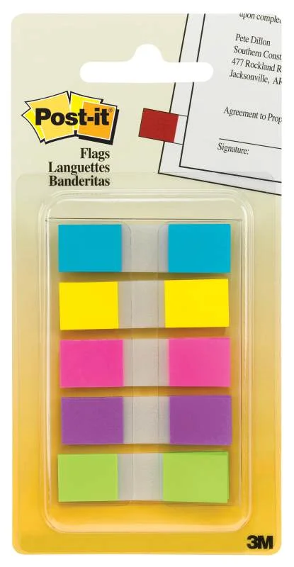 Post-It 1/2″ Flags – Assorted Bright Colors