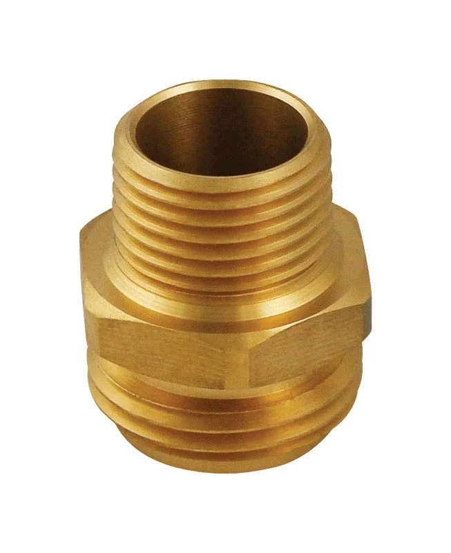 Pp850-50 Hose Adapter, 3/4 X 1/2 In, Mht X Mip, Brass, For: Garden Hose