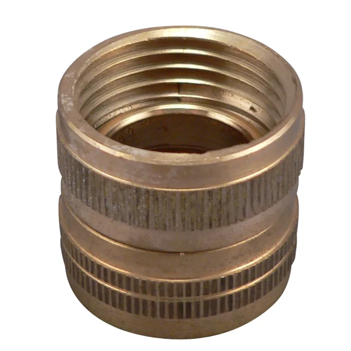 Pp850-67 Hose Adapter, 3/4 X 3/4 In, Fht X Fip, Brass, For: Garden Hose, 3-3/4 In L