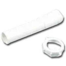 Pp945w Pipe Extension Tube, 1-1/4 X 1-1/4 In, 12 In L, Slip-joint, Plastic, White