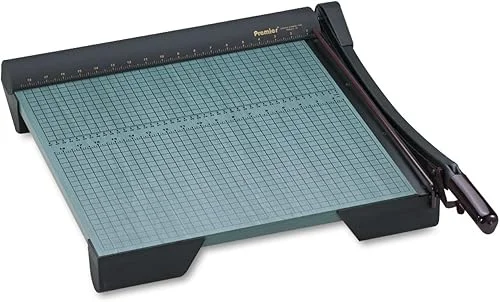 Premier W18 The Original Green Paper Trimmer, 20 Sheets, Wood Base, 19 1/8-Inch x 21 1/8-Inch