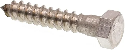 Prime-Line 9056182 Hex Lag Screws, 3/8 In. X 2 In., Grade 18-8 Stainless Steel (25 Pack)