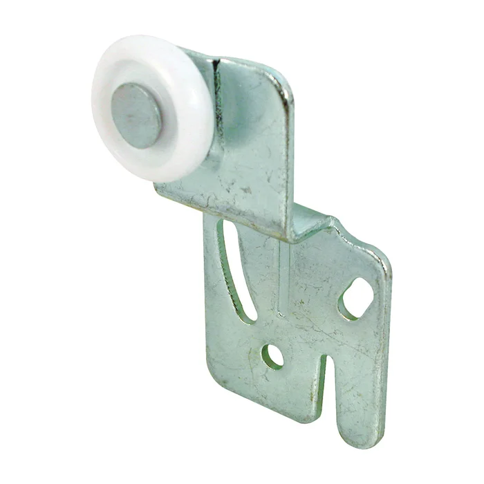 Prime-Line N 6501 Roller Assembly, 7/8 in Dia Roller, 1/4 in W Roller, Nylon/Steel, Silver, 1-Roller, 60 lb