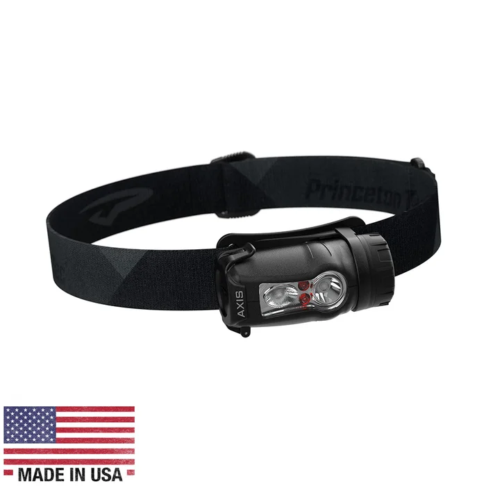 Princeton Tec Axis Rechargeable LED HeadLamp – Black/Grey [AXRC21-BK/DK]