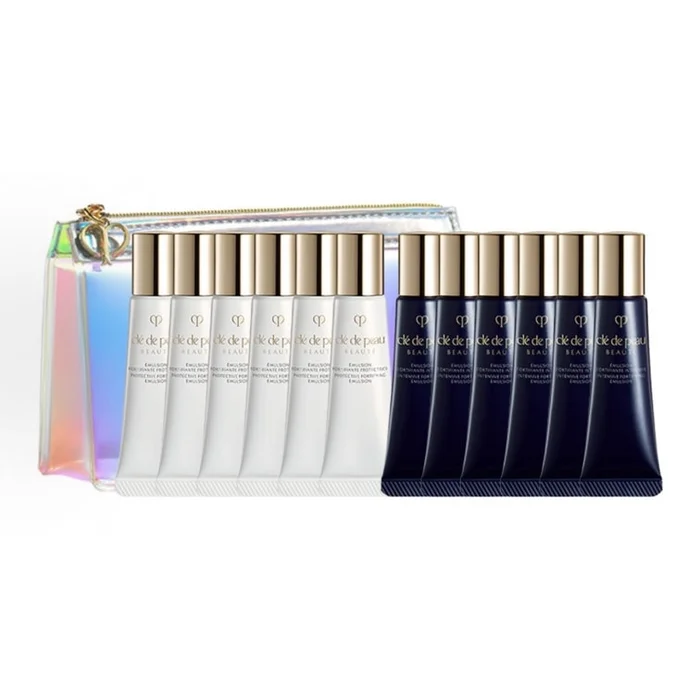 Protective Fortifying Emulsion Day & Night Set – 12ml×6 + 12ml×6 Travel-Size Duo with Cosmetic Bag