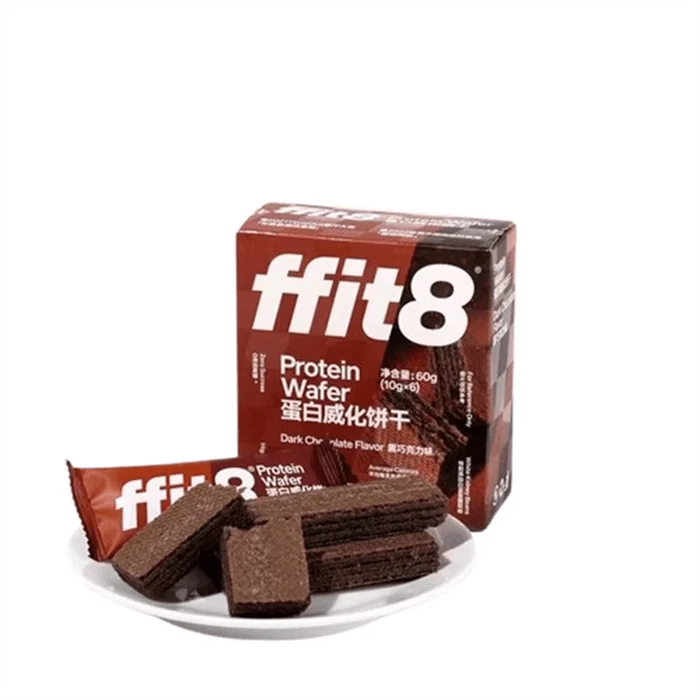 Protein wafer cookies dark chocolate flavor 60g per box