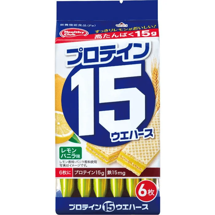 Protein15 Wafer Lemon Vanilla Flavor [6 pieces]