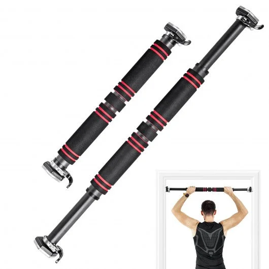 Pull Up Doorway Adjustable Chin Up Bar No Screw with Locking Mechanism