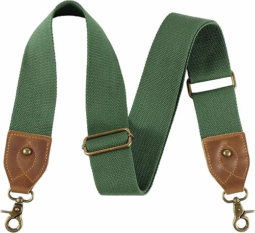 Purse Strap-2’Crazy Horse Leather Wide Shoulder Strap Adjustable Replacement,Jacquard Embroidery Bag Straps