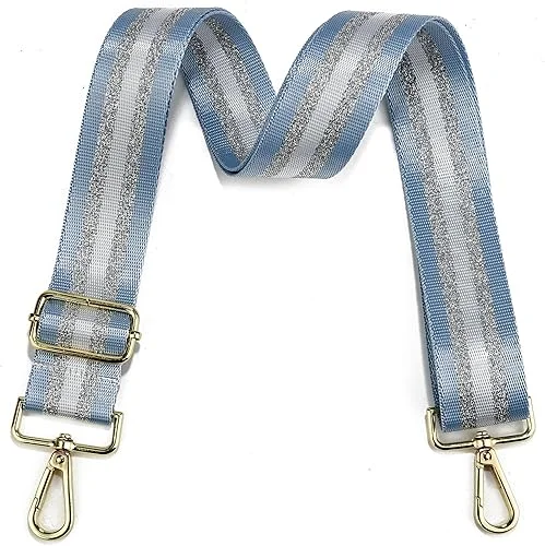 Purse Strap Silver Hardware Wide Bag Straps Replacement Crossbody Adjustable Shoulder Strap for Purses