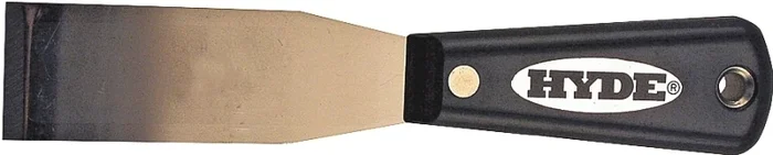 Putty Knife With Stiff Steel Chisel Blade, 1 And 5 Sixteenths Inch Width
