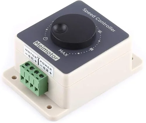 PWM Motor Speed Controller Waterproof Shell DC 10-60V 20A Pulse Width Modulator Driver RC Controller Speed Regulator Rotary Switches