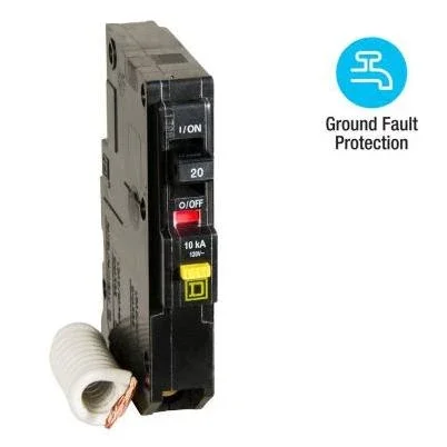 Qo 20-amp Ground Fault Circuit Breaker