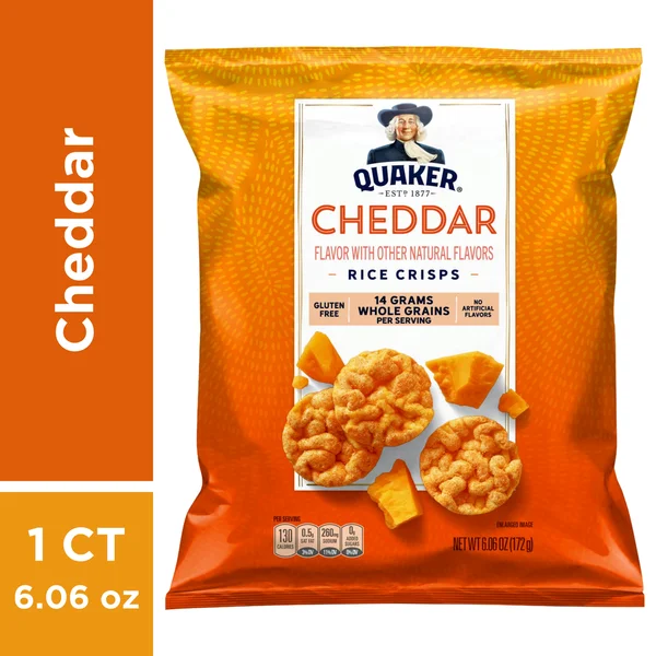Quaker Rice Crisps, Cheddar Flavor