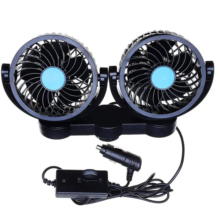 Quiet Dual Auto Electric Cooling Air Fan for Rear Seat