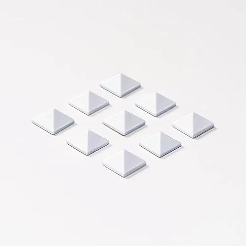 RaceWax Full Set of Nine Metal Pyramid Snowboard Studs Stomp Pad 9 White