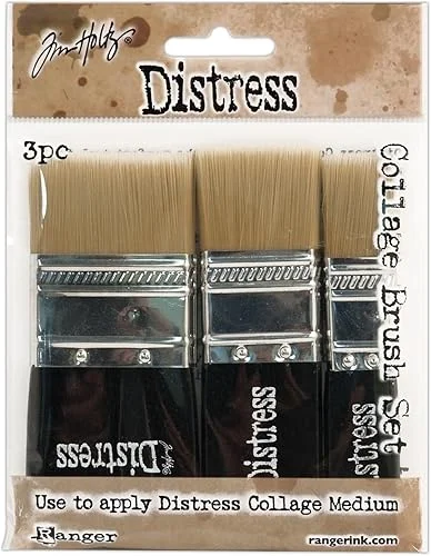 Ranger RGRTDA.50896 THoltz Distress Collage Brushes 3pc TH Distress Collage Brush