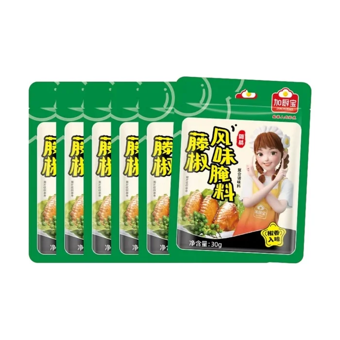 Rattan pepper marinade barbecue seasoning fried chicken thigh grilled wings grilled fish marinade 30g*6 bags