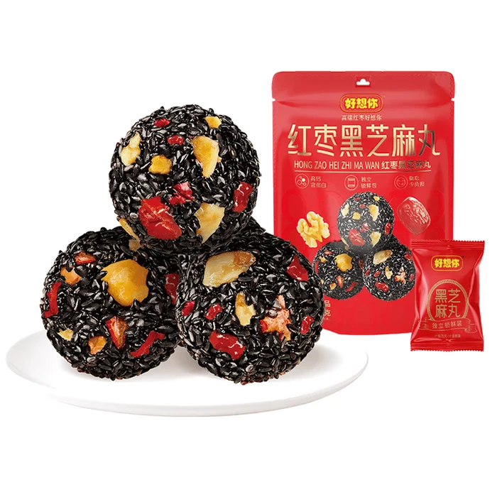 Red Date & Black Sesame Balls – 108g