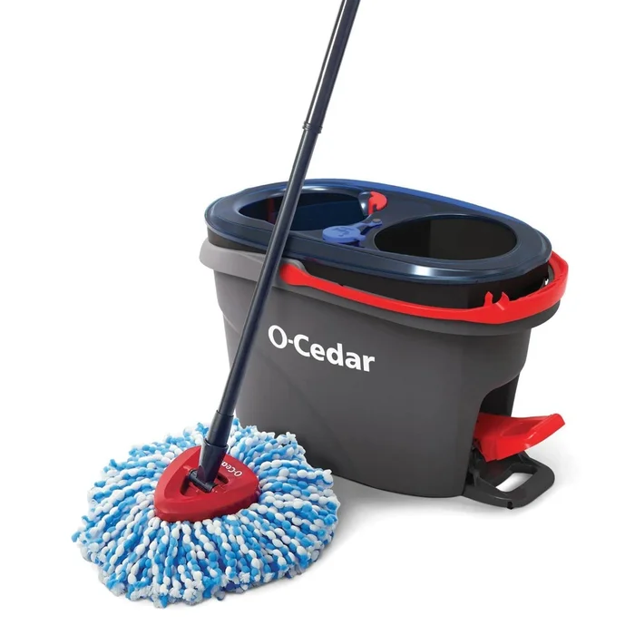 Rinse Clean Mop Kit With Bucket, Mop Handle, And Microfiber Mop Head