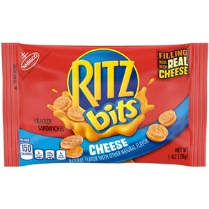 Ritz Nabisco Lunchbox Bits Cheese Crackers Munch Packs Supermix-1 oz.-12/Box-4/Case